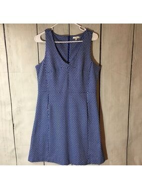 Tyler Boe Blue And White Patterned Kennedy Dress
